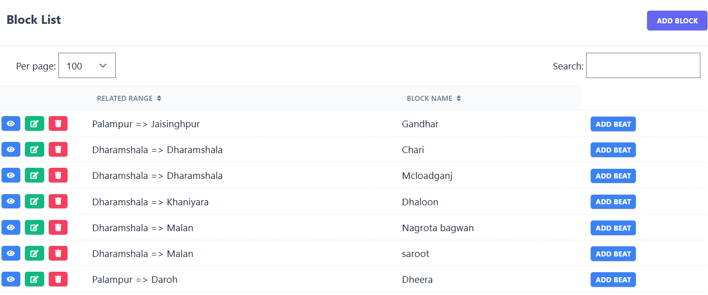 Block List Screenshot